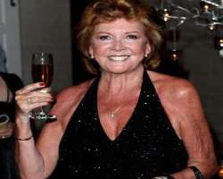 Cilla Black consuming alcohol